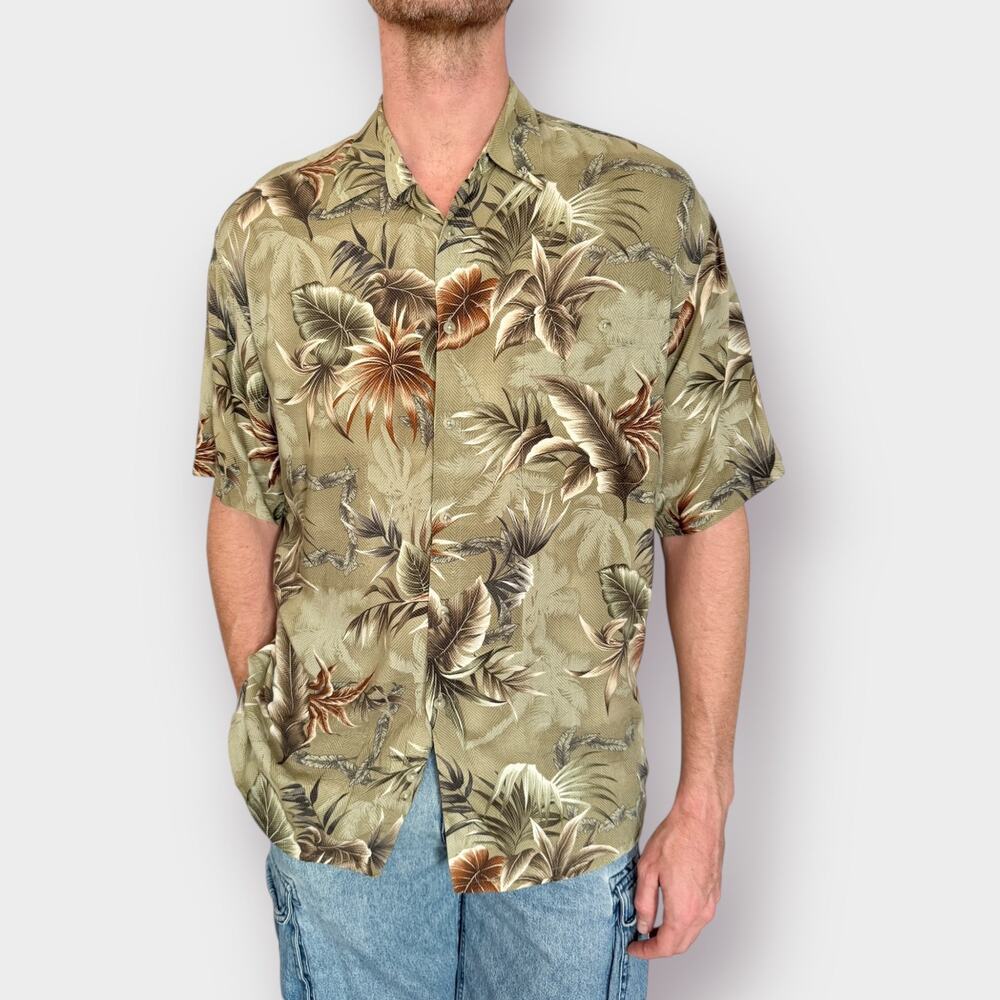 90s Pierre Cardin Aloha Shirt size L